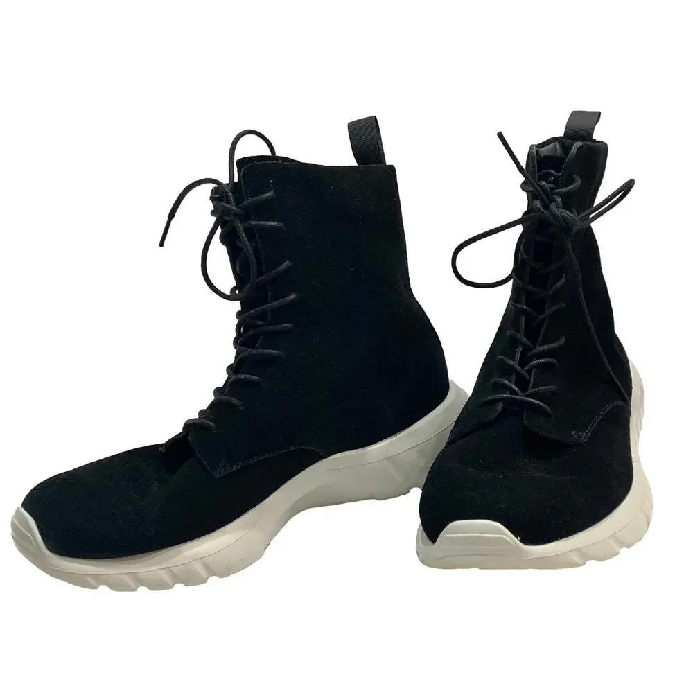 CU4TRO Black Suede NINJA Boots Sneakers | 42 Men 9 Women 10.5 | EUC